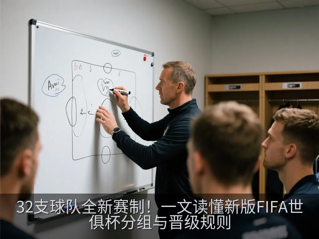 足球战术板与比赛分组逻辑图示
